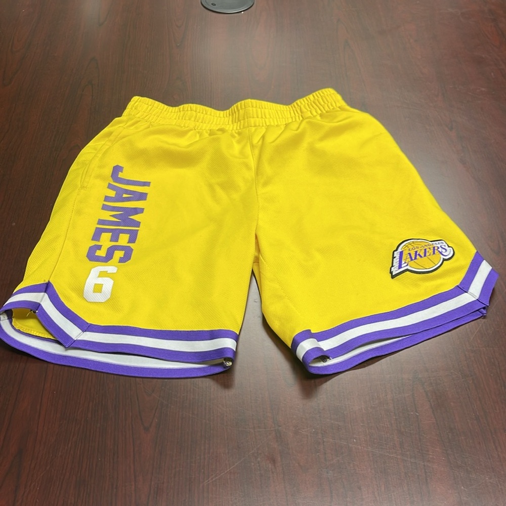 NBA Men's Los Angeles Lakers James 6 Short